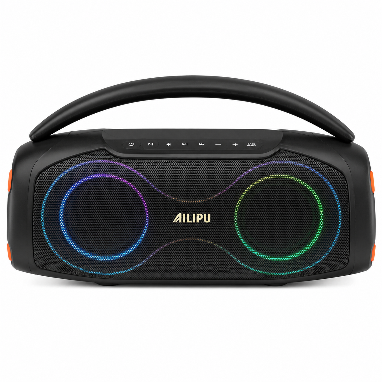 AILIPU Rechargeable Bluetooth Boombox Speaker with TWS, RGB Lights and Carry Handle – SP-52010 PRO