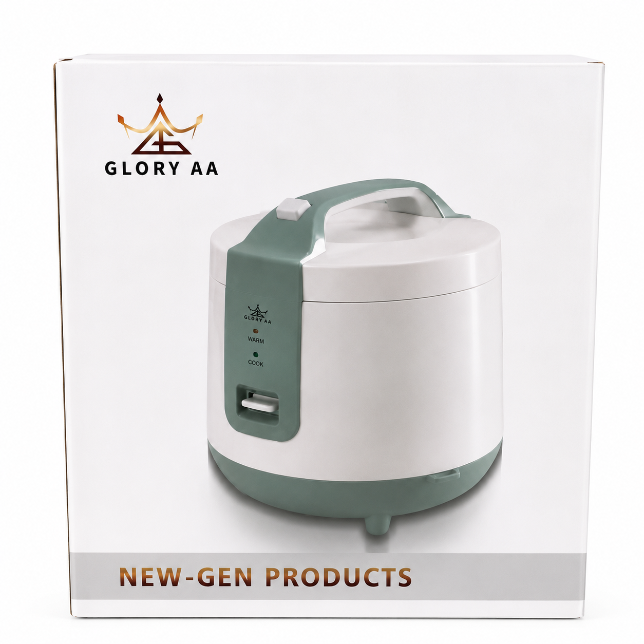 Glory AA Automatic Electric Rice Cooker with Cook and Keep-Warm Functions