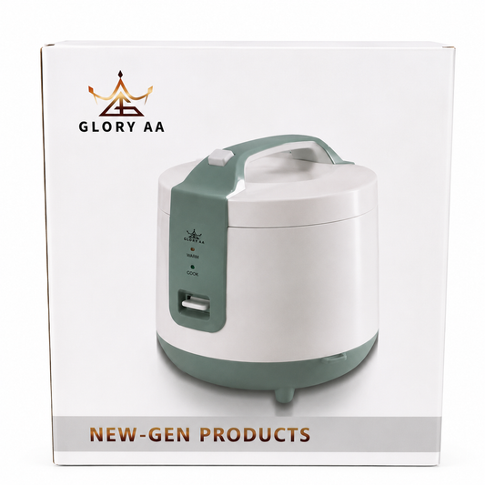 Glory AA Automatic Electric Rice Cooker with Cook and Keep-Warm Functions